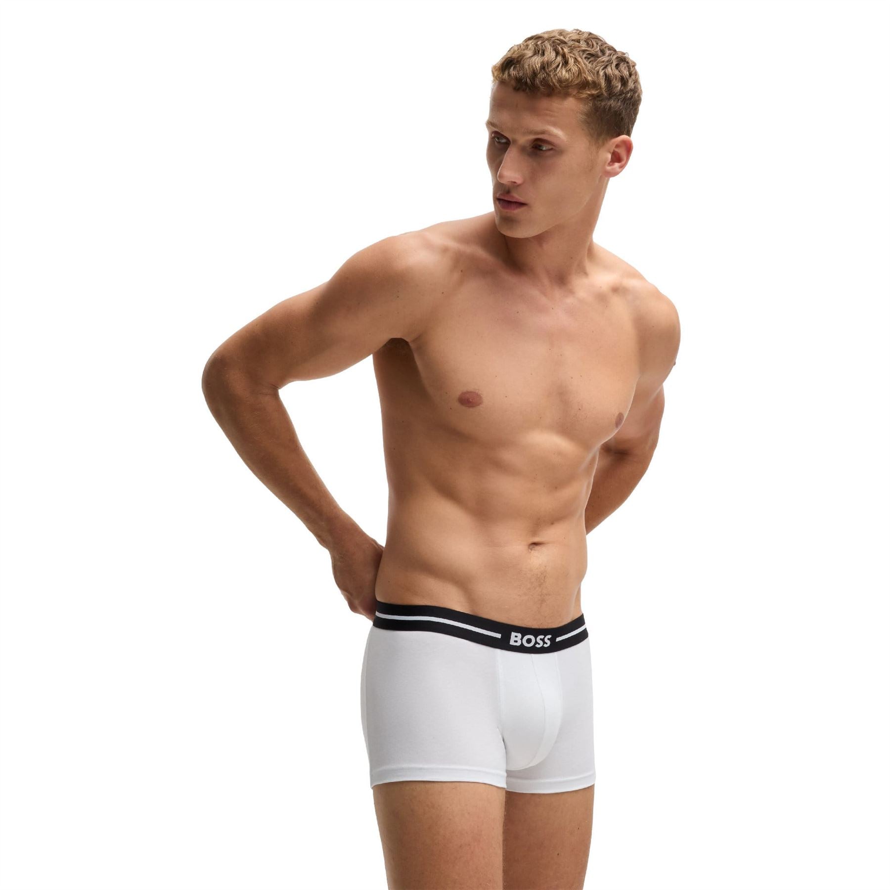 Boss 3 Pack of Stretch Cotton Trunks
