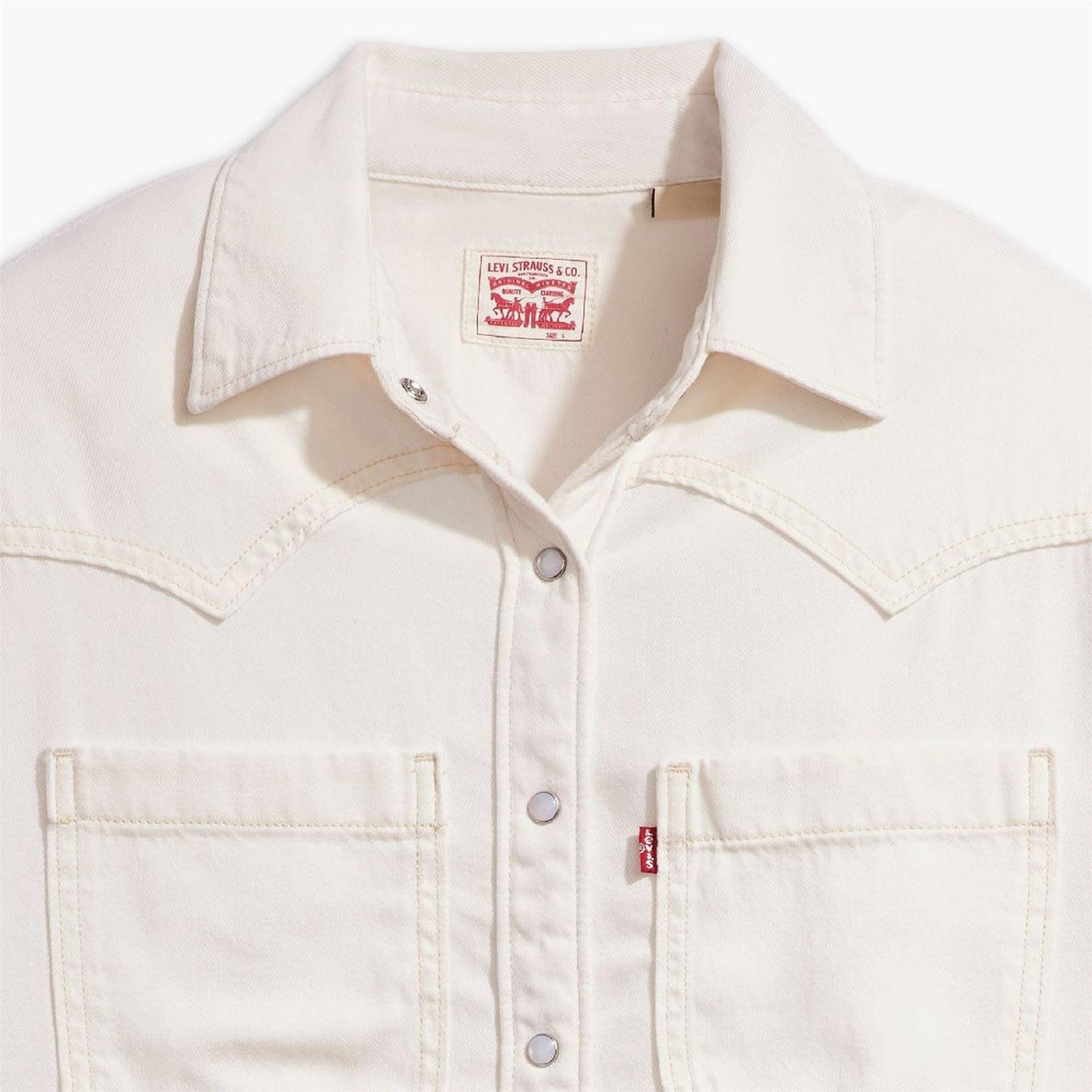 Levis Teodora Western Long Sleeve Denim Shirt