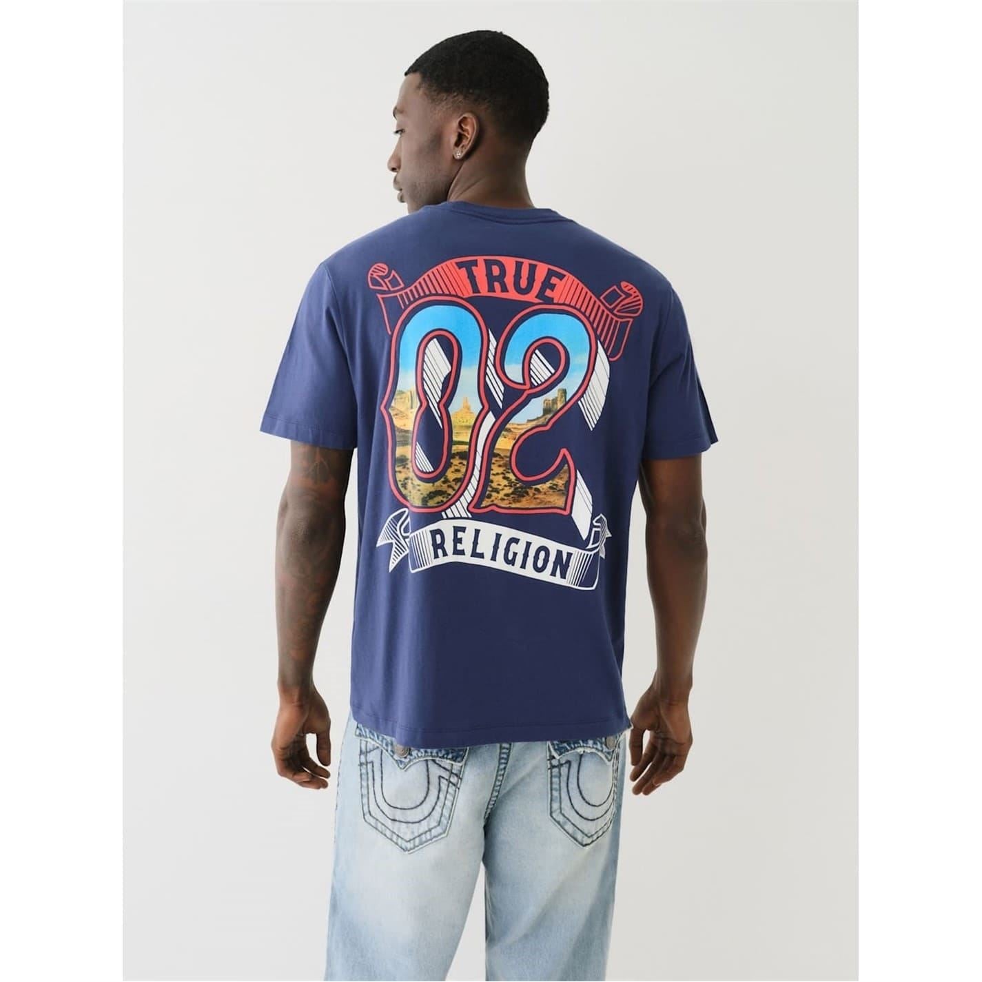 True Religion Large Genie Crew Neck Regular Fit T-Shirt