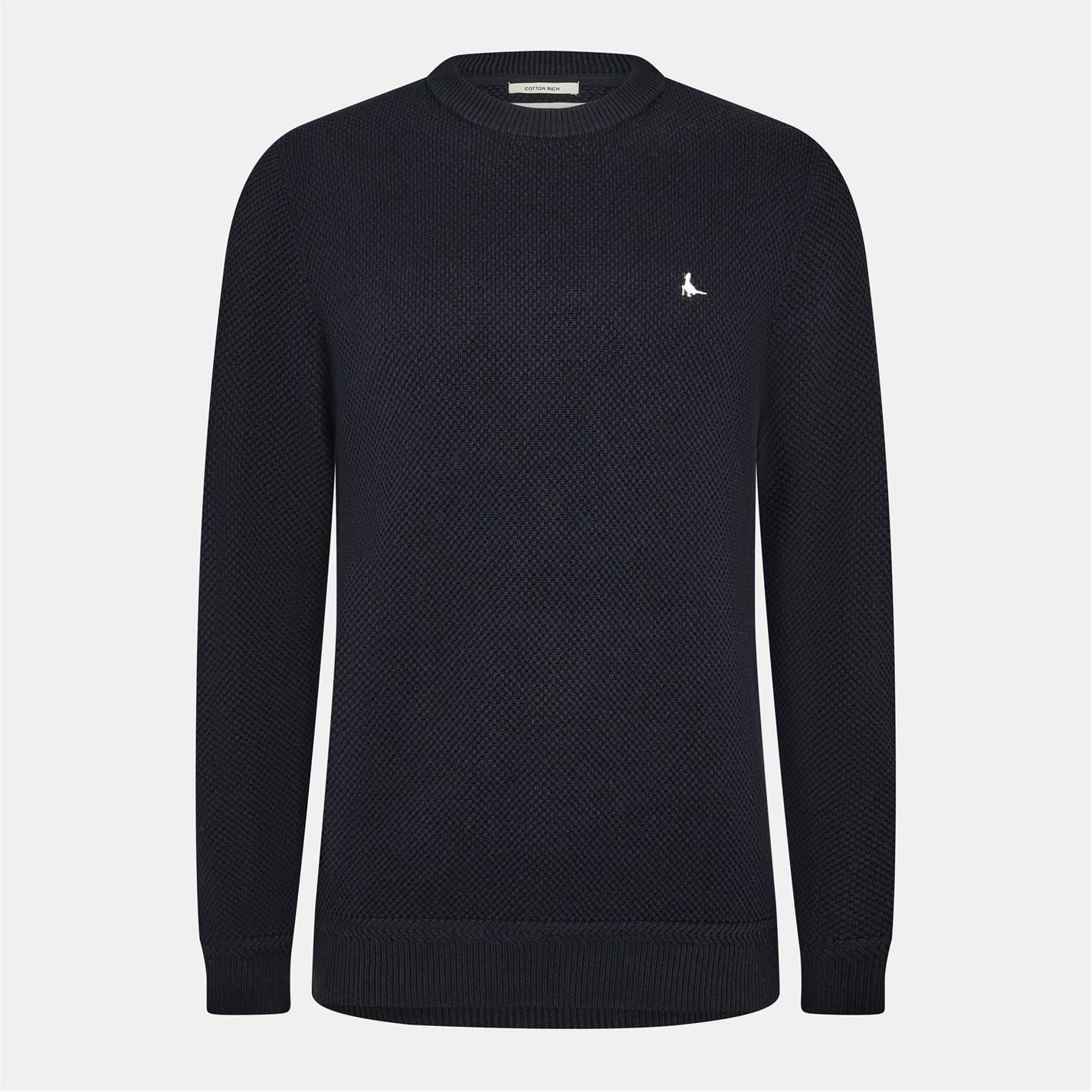 Jack Wills Mens Linus Seed Stitch Crew Neck Jumper