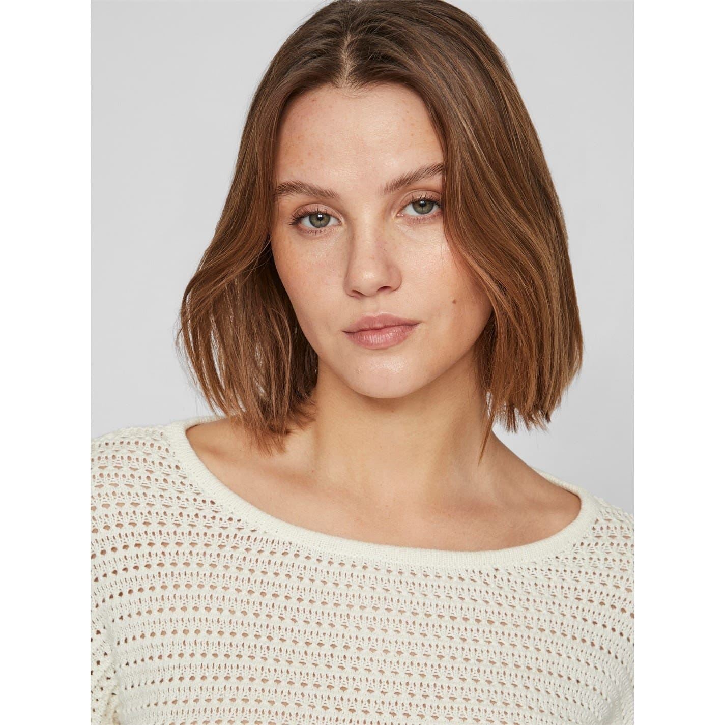 Vila Bell Scoop Neck Relaxed Fit Sweater