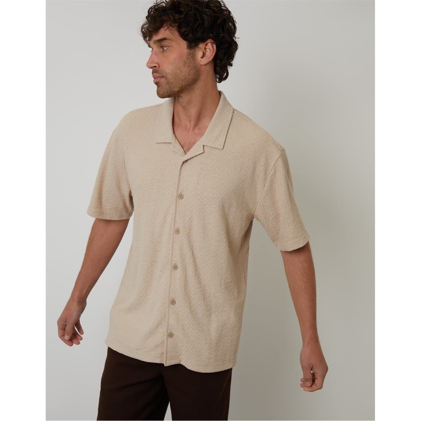 Threadbare Selkirk Relaxed Fit Short Sleeve Shirt