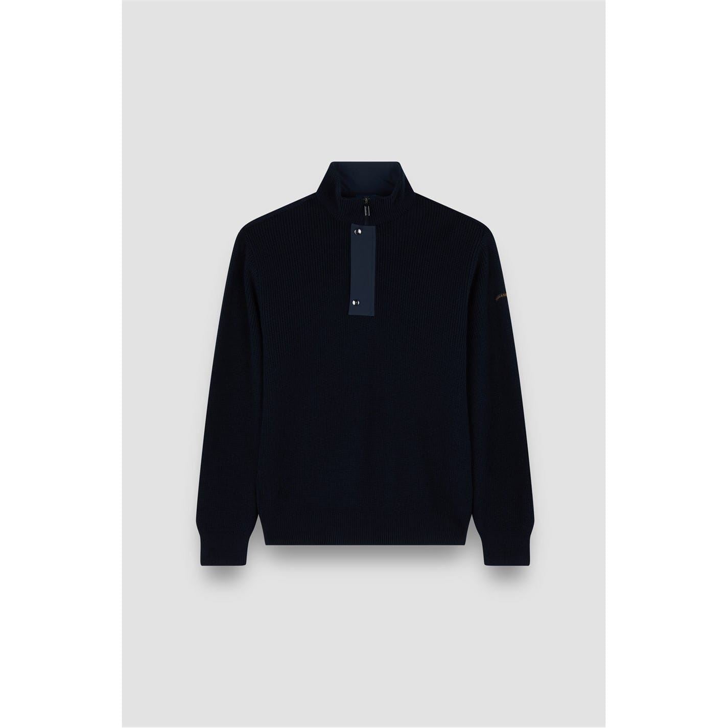 Paul and Shark Moon Funnel Neck Long Sleeve Sweater