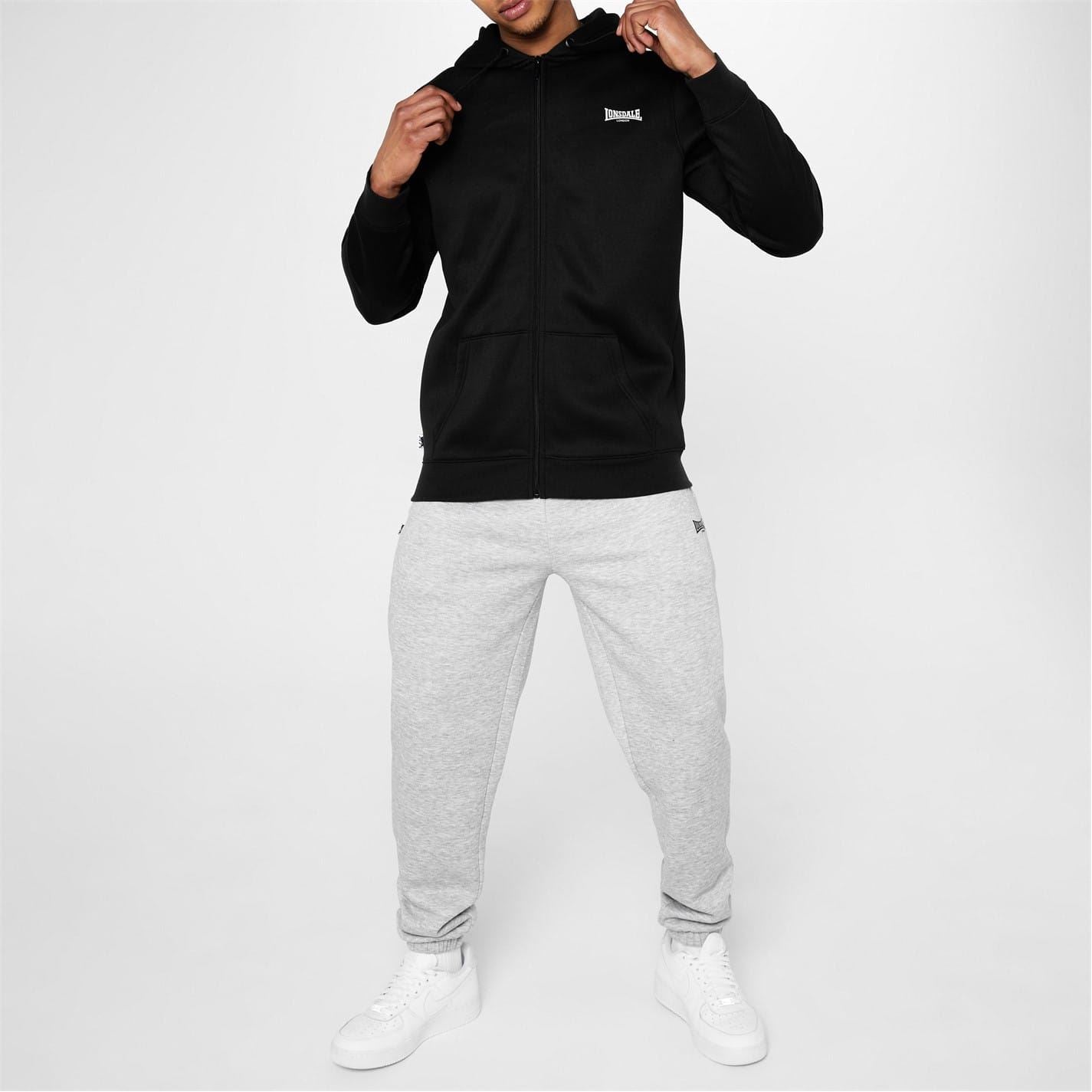 Lonsdale Mens Essential Zip Hoodie