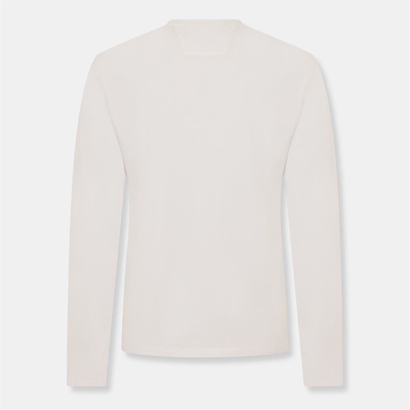 C.P. Company Logo Print Crew Neck Long Sleeve Jersey T-Shirt