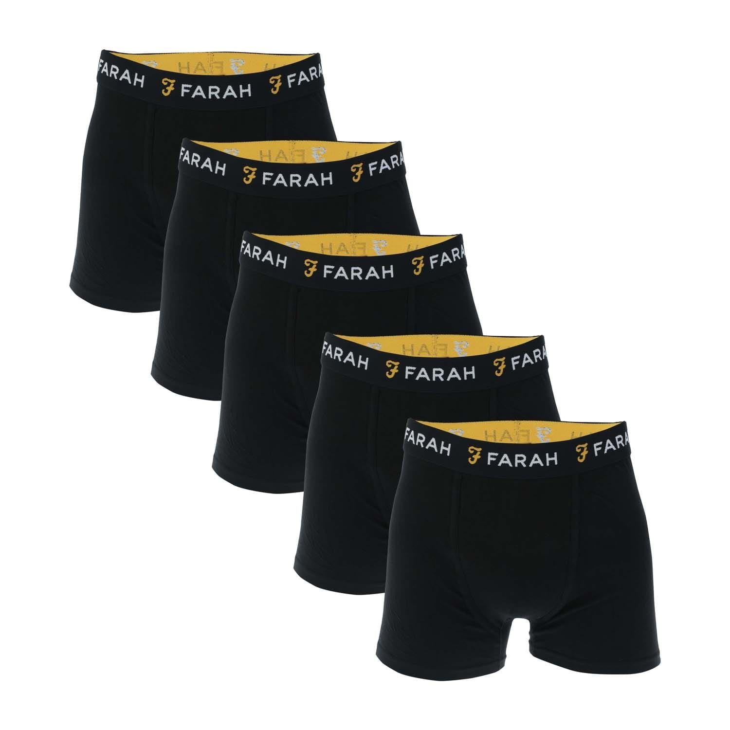 Farah 5 Pack of Chorley Boxer Shorts