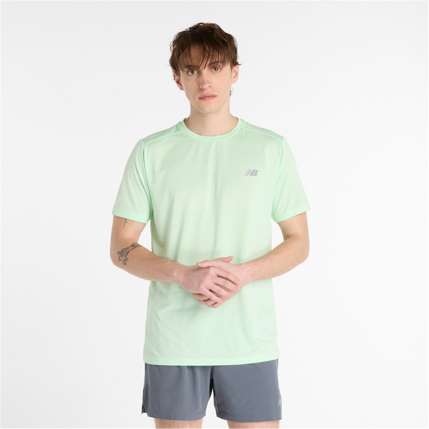 New Balance Regular Fit Crew Neck Short Sleeve Athletic Top