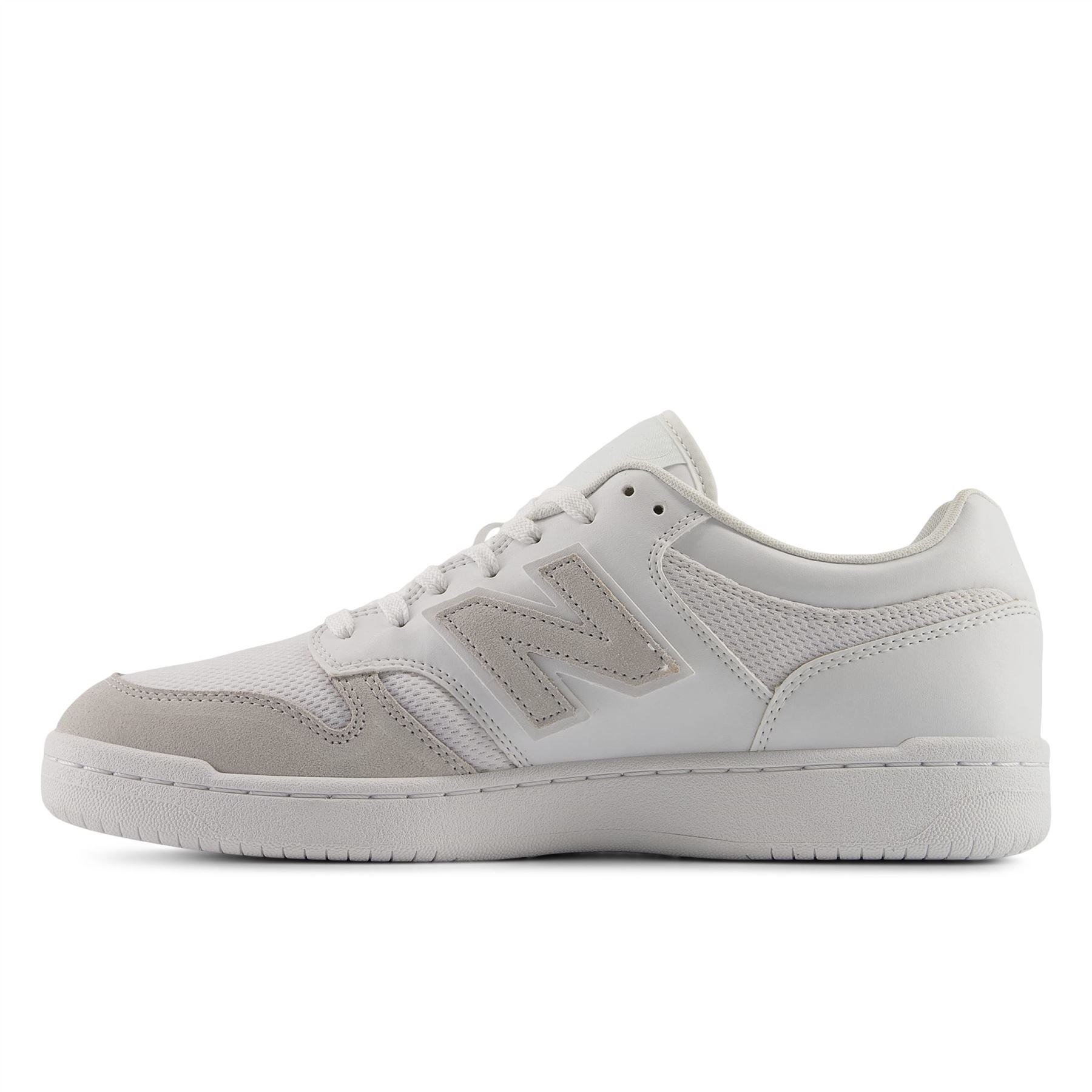 New Balance 480 Leather Mesh Lace Up Trainers