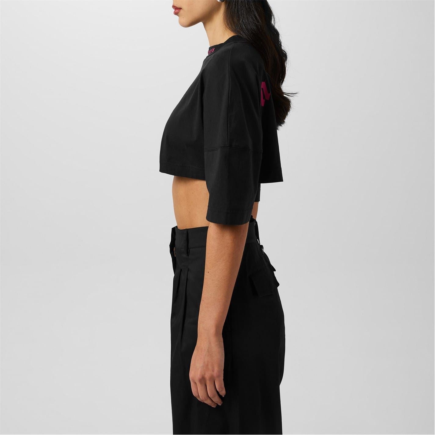 Palm Angels Logo Crop T-Shirt