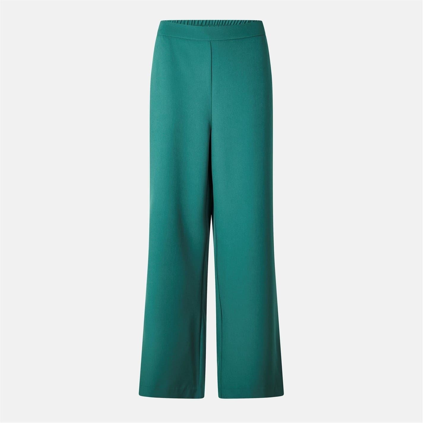 Pieces Solid Wide Leg Trousers