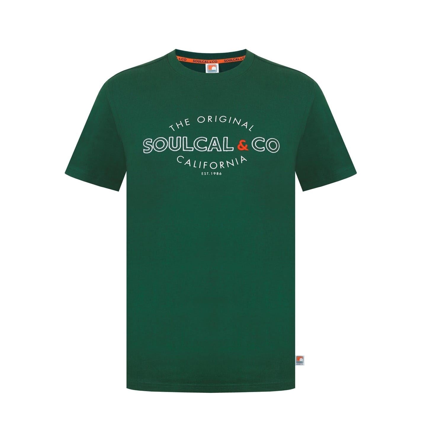 SoulCal Regular Fit Lettering Crew Neck T-Shirt