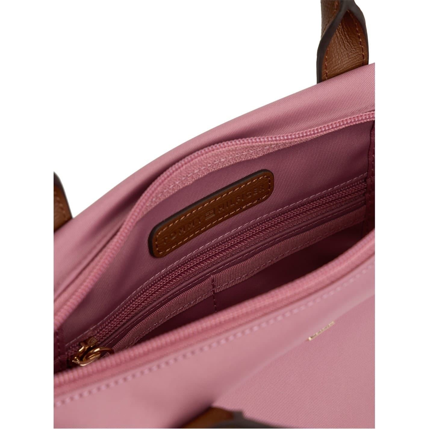 Tommy Hilfiger Popette Mini Trapezoid Tote with Gold Tone Hardware