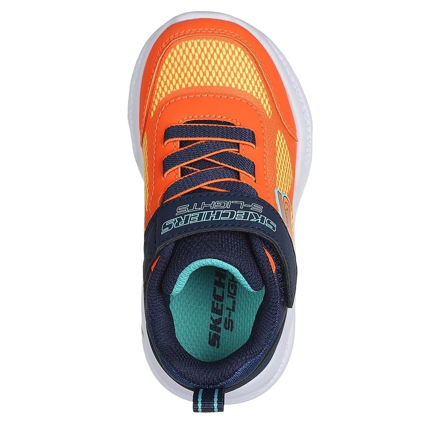 Skechers Boys Lighted Gore Strap Round Toe Trainers