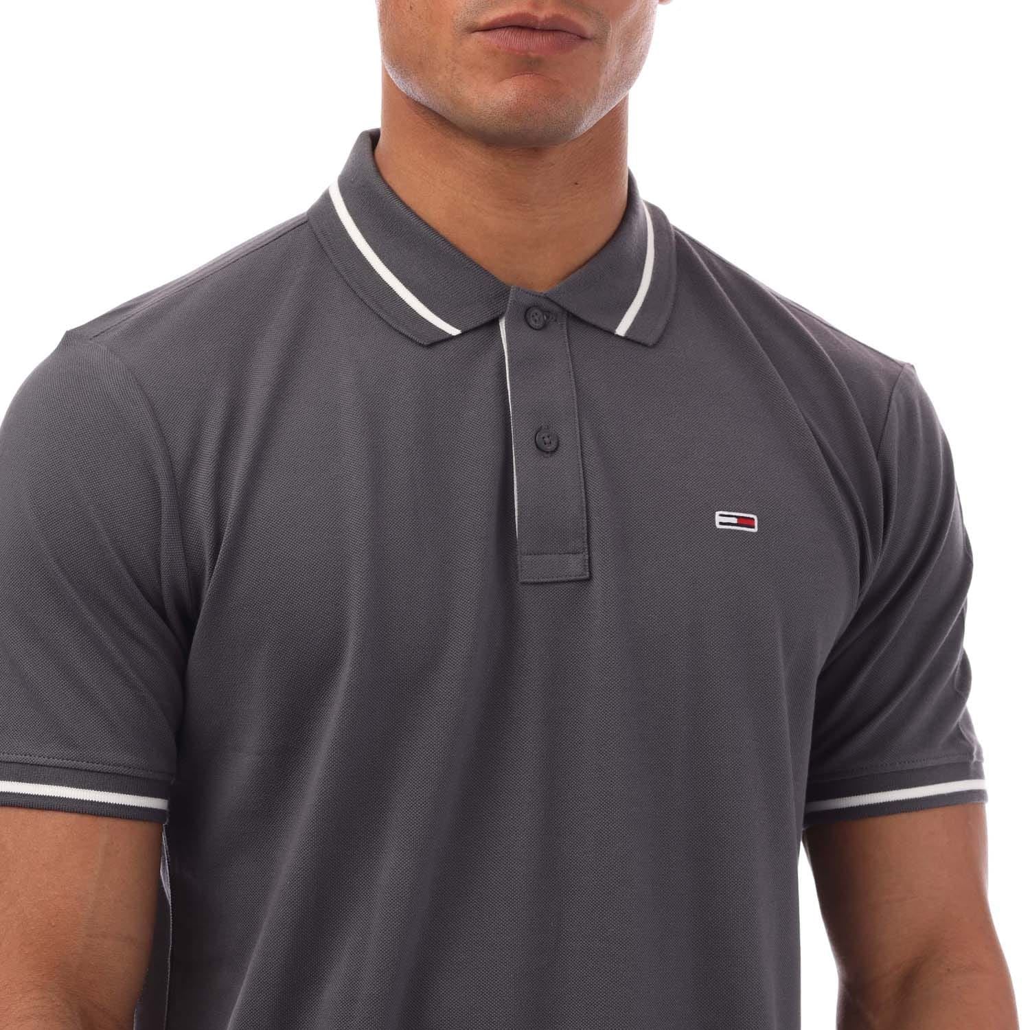 Tommy Jeans Regular Fit Tipped Polo Shirt