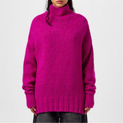 Lanvin Turtleneck Oversize Fit Long Sleeve Sweater