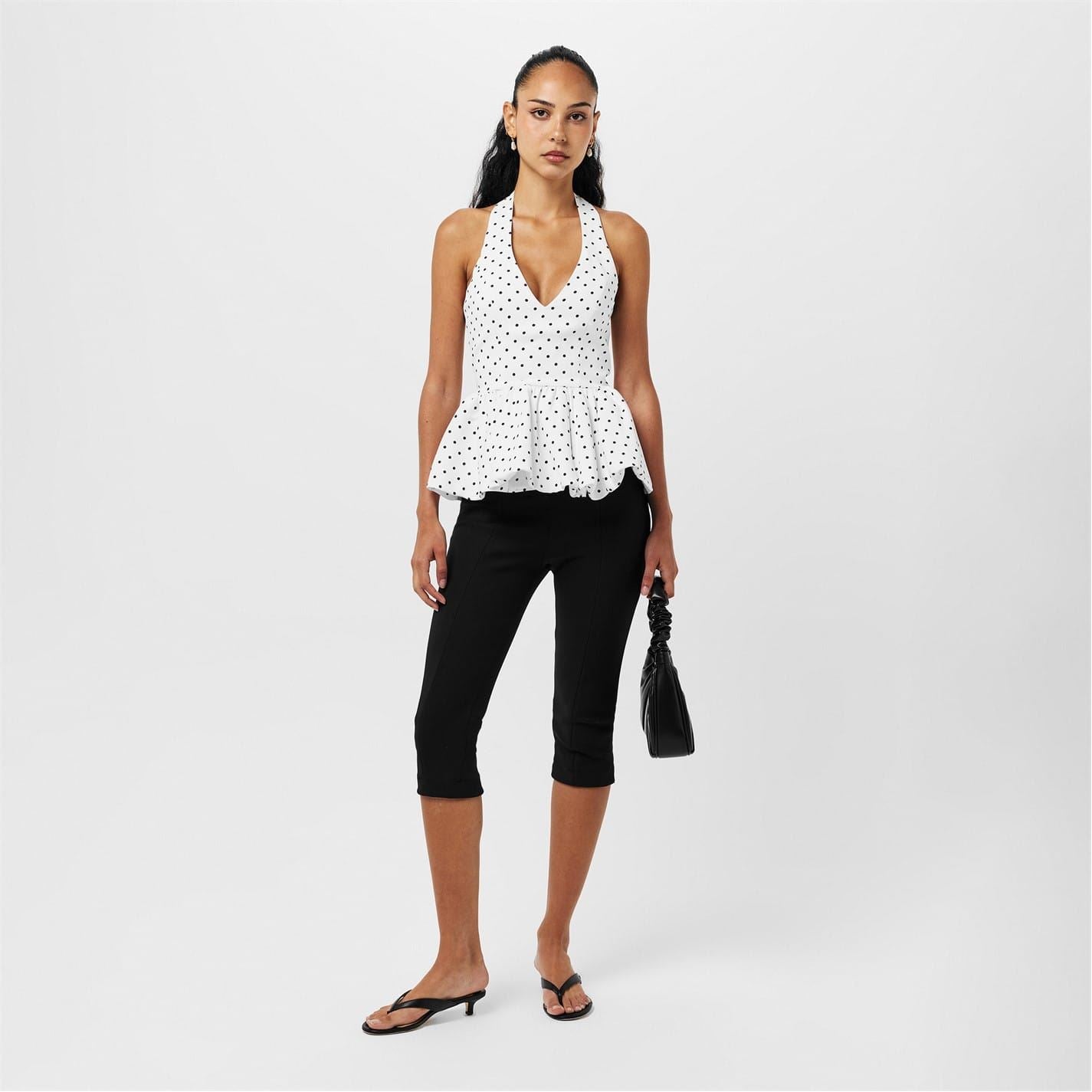 Odd Muse The Ultimate Muse Polka Dot Peplum Top