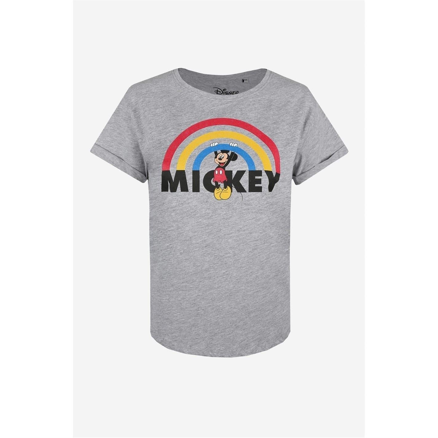 Disney Mickey Mouse Logo Print T-Shirt