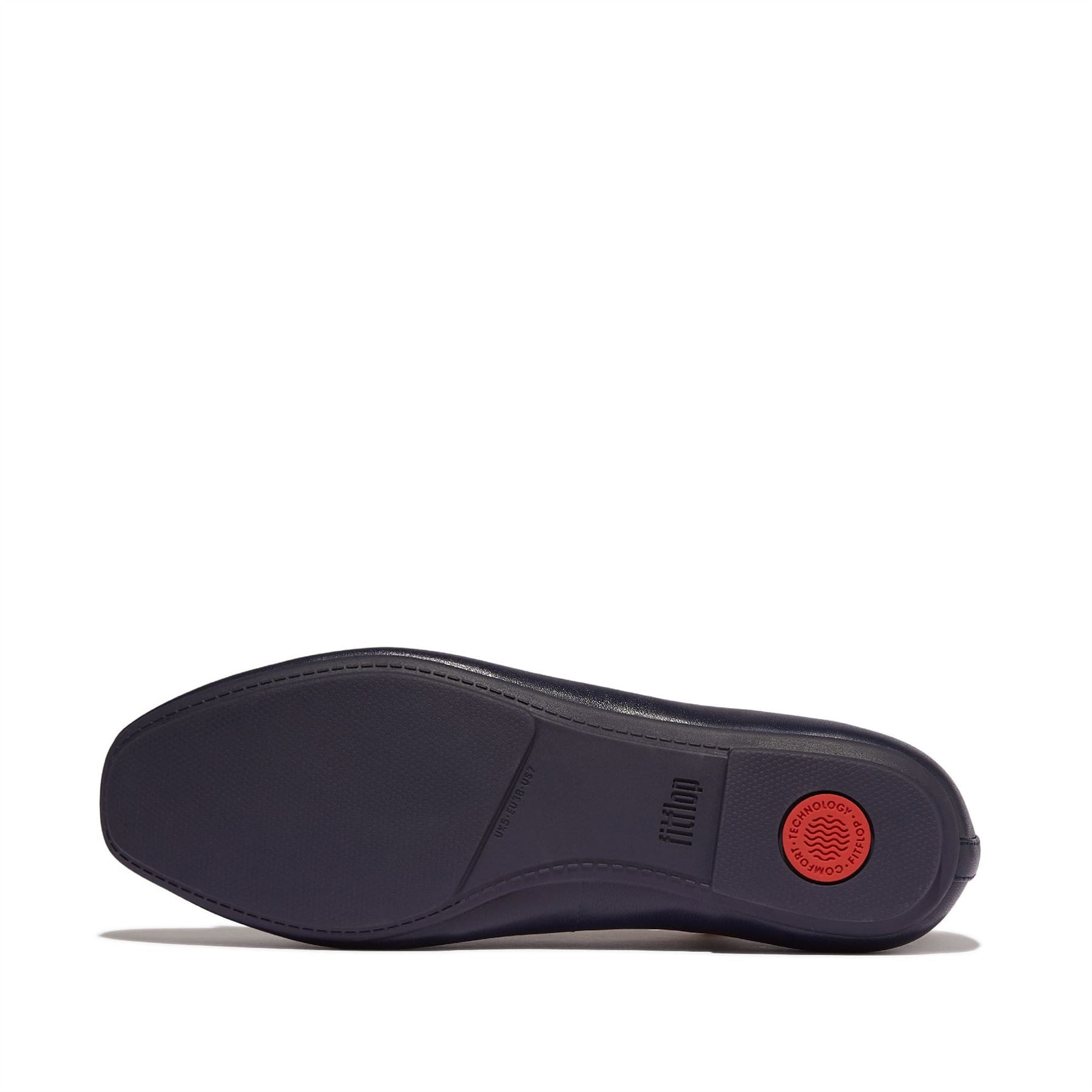 Fit Flop Delicato Bow Soft Leather Slippers