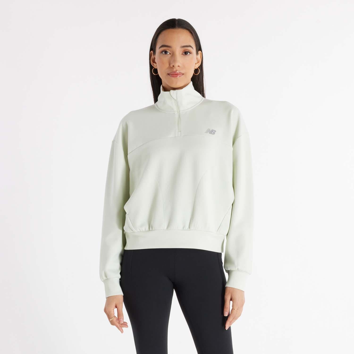 New Balance Tech Knit Oversized 1/4 Zip Top