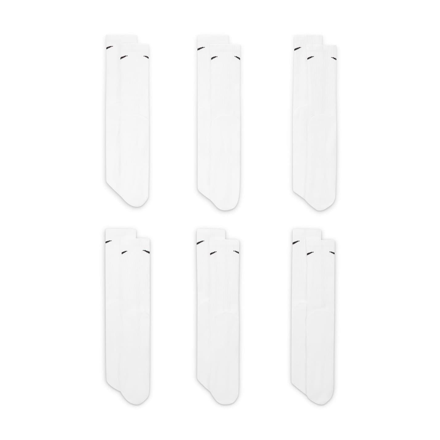 Nike 6 Pack Cushioned Training Crew Socks