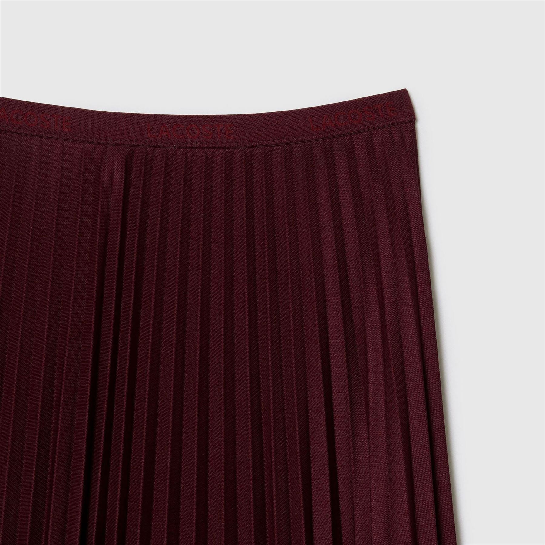 Lacoste Elasticated Waist Flowing Pleated Skirt