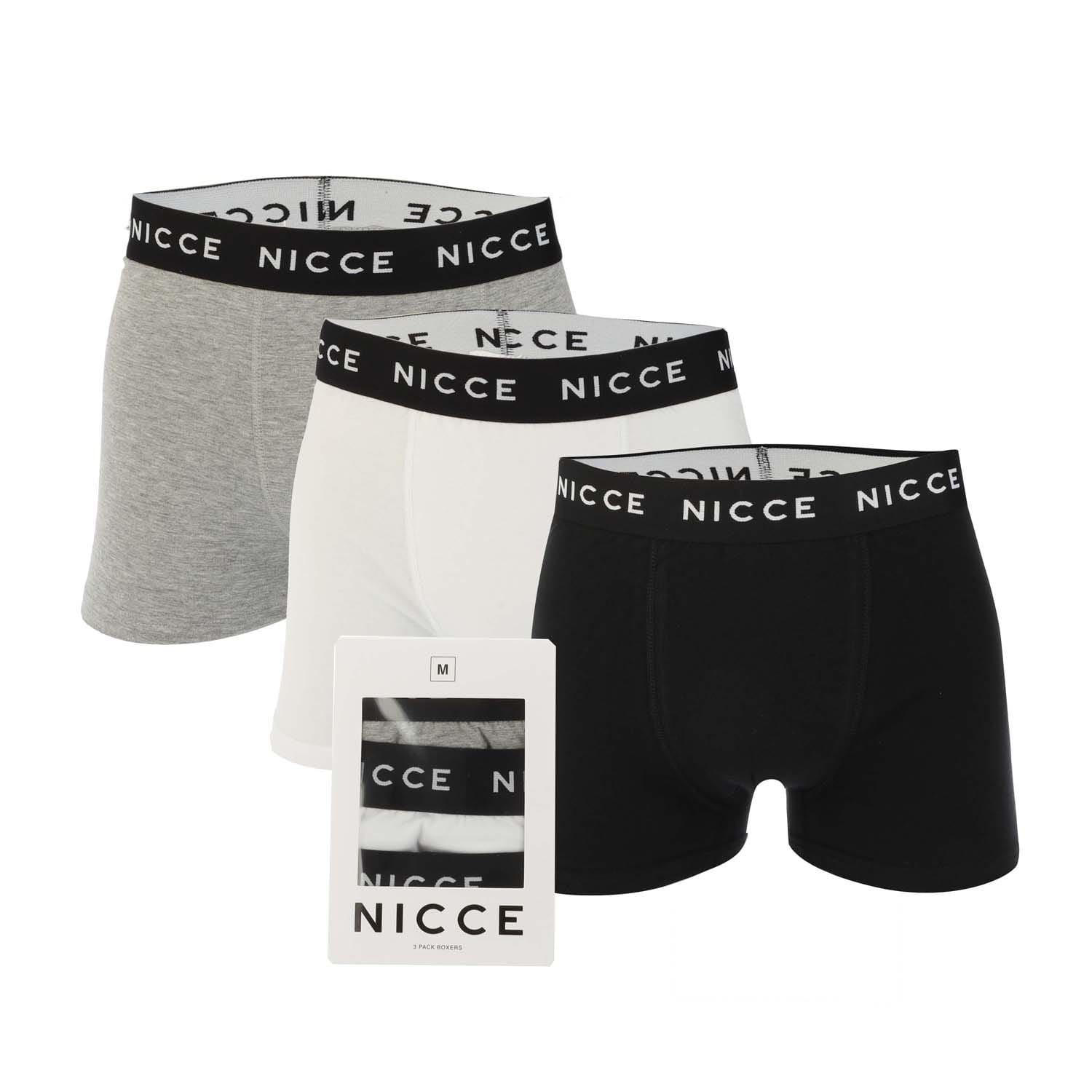 NICCE Mens Luzern 3 Pack Boxer Shorts