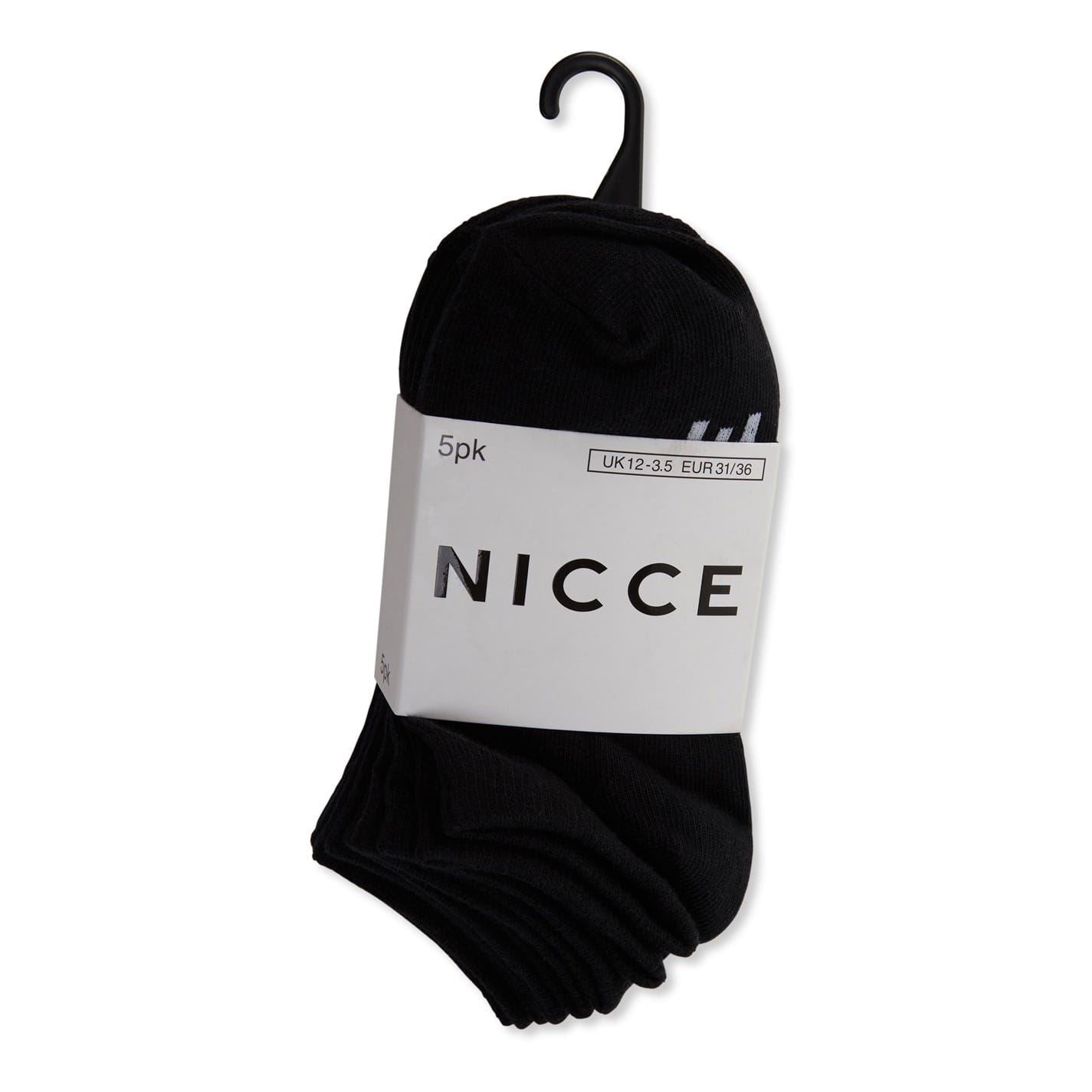 Nicce Welles 5 Pack Junior No Show Socks