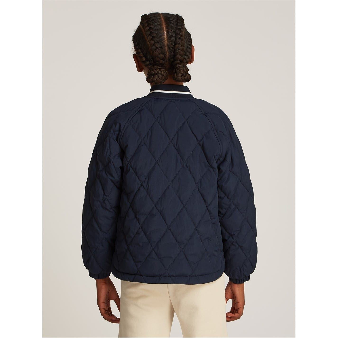 Tommy Hilfiger Quilted Bomber Jacket with Elasticated Cuff