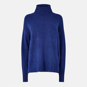 Pieces Hooded Relaxed Fit High Collar Sweatshirt