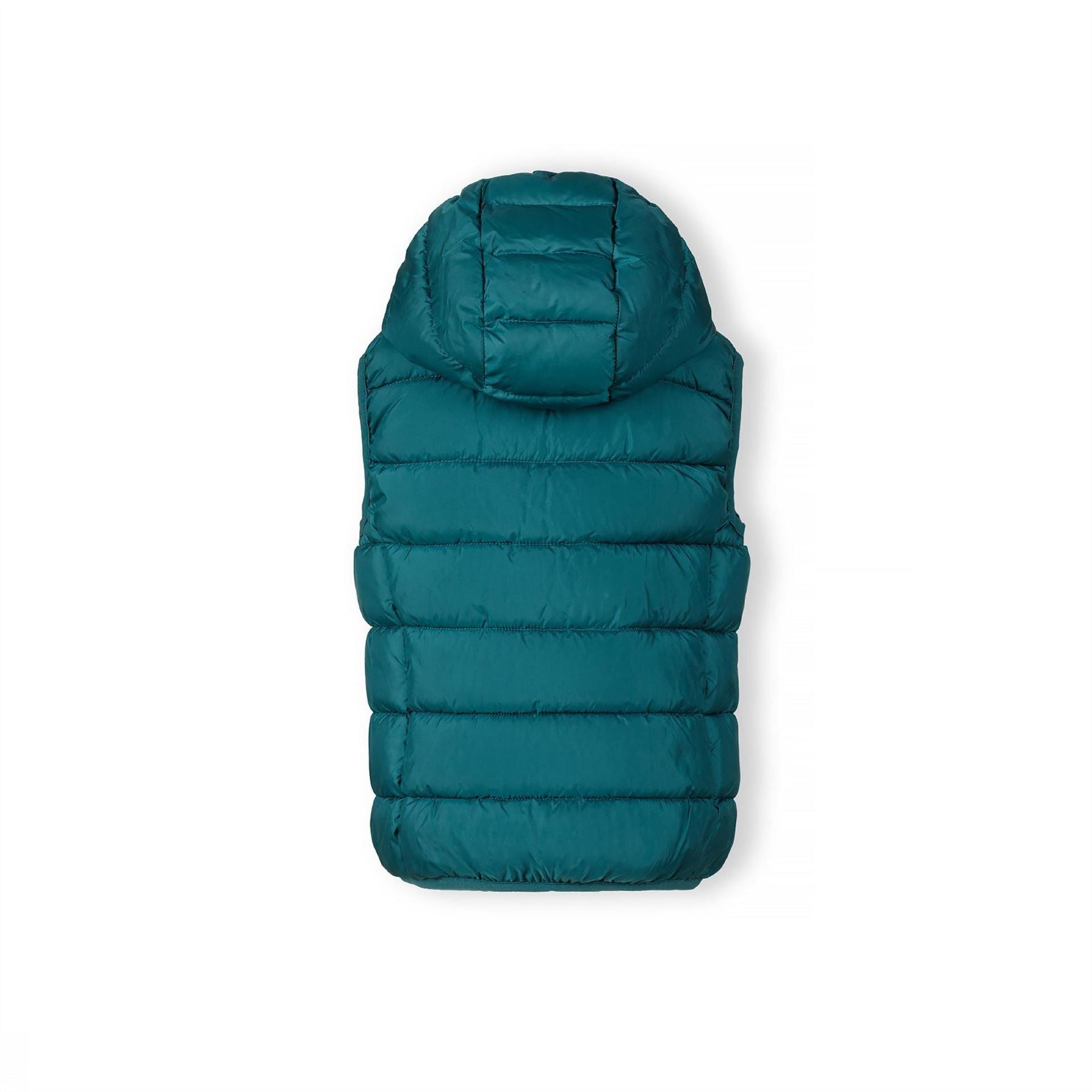 Minoti Boys Padded Gilet Detachable Hood Turquoise
