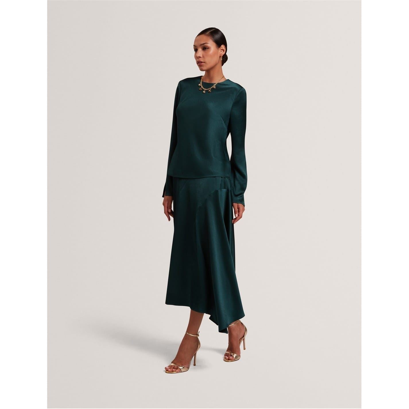 Ted Baker Crew Neck Long Sleeve Mesh T-Shirt