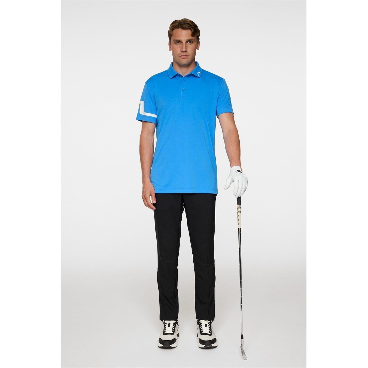 J Lindeberg Golf Heath Collared Neck Short Sleeve Polo Shirt