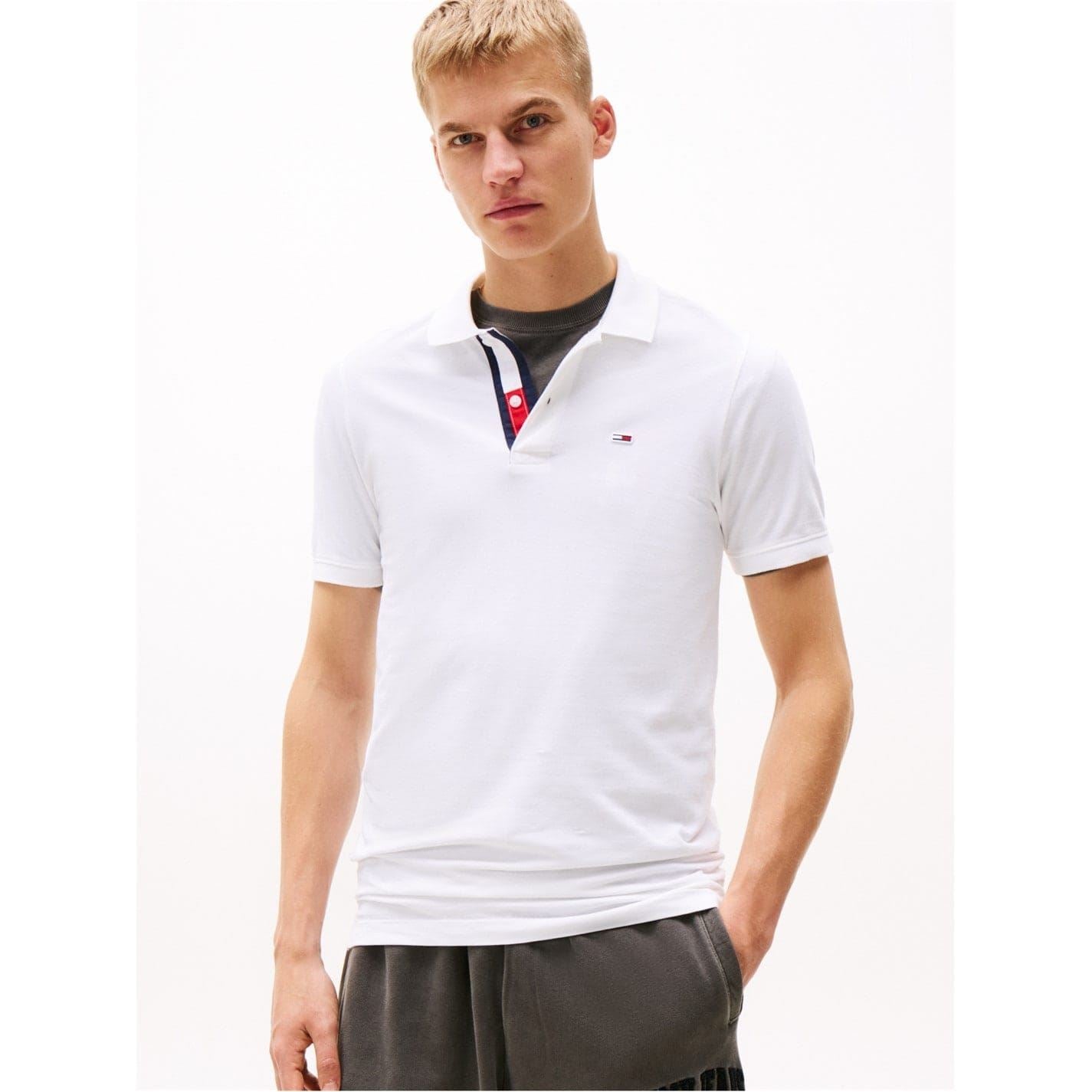 Tommy Jeans TJM Slim Fit Collared Neck Polo Shirt