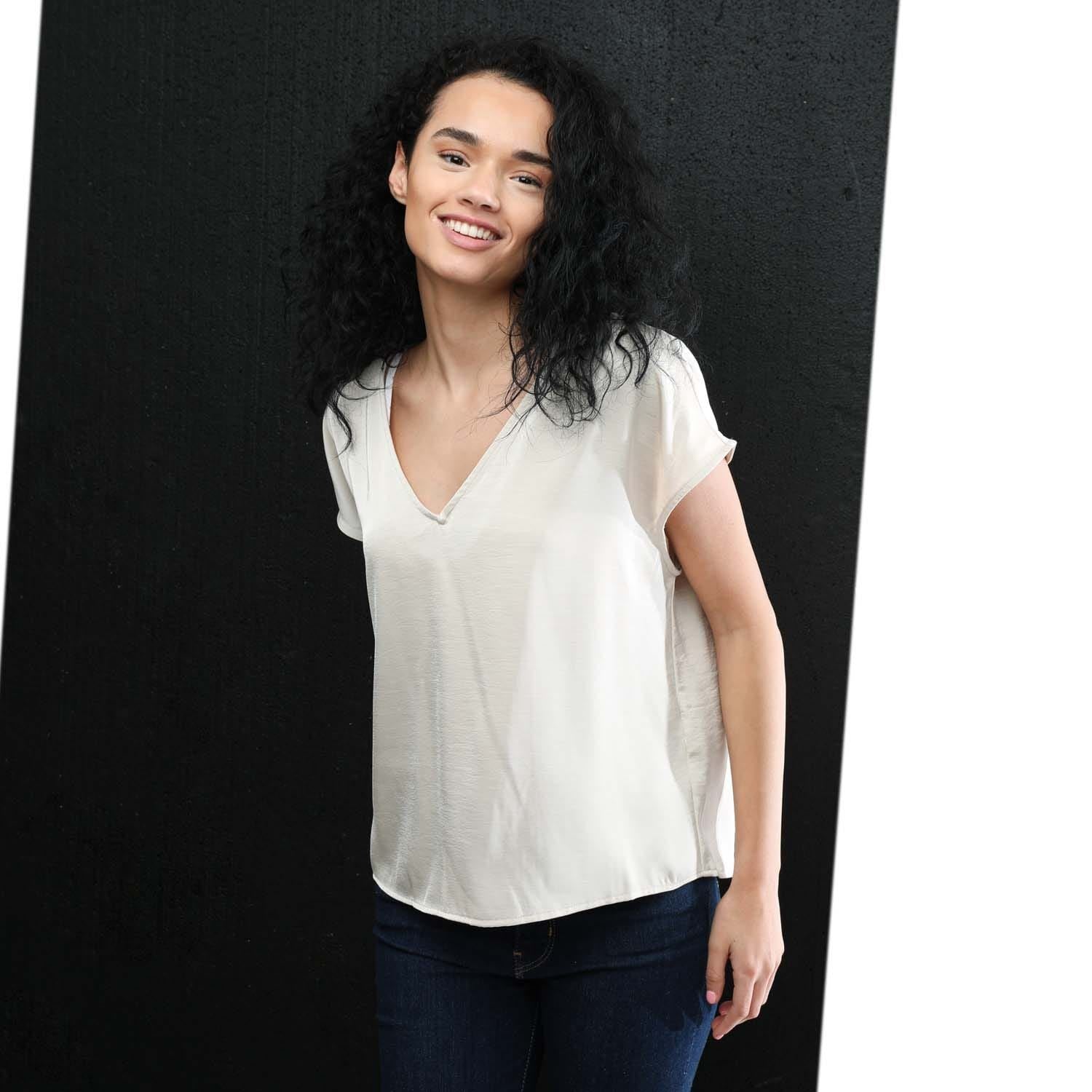 Vero Moda Womens Marys Dana Satin Top