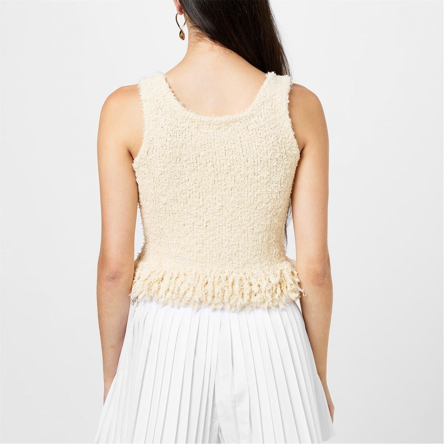 Rabanne Paco Knit Scoop Neck Tank