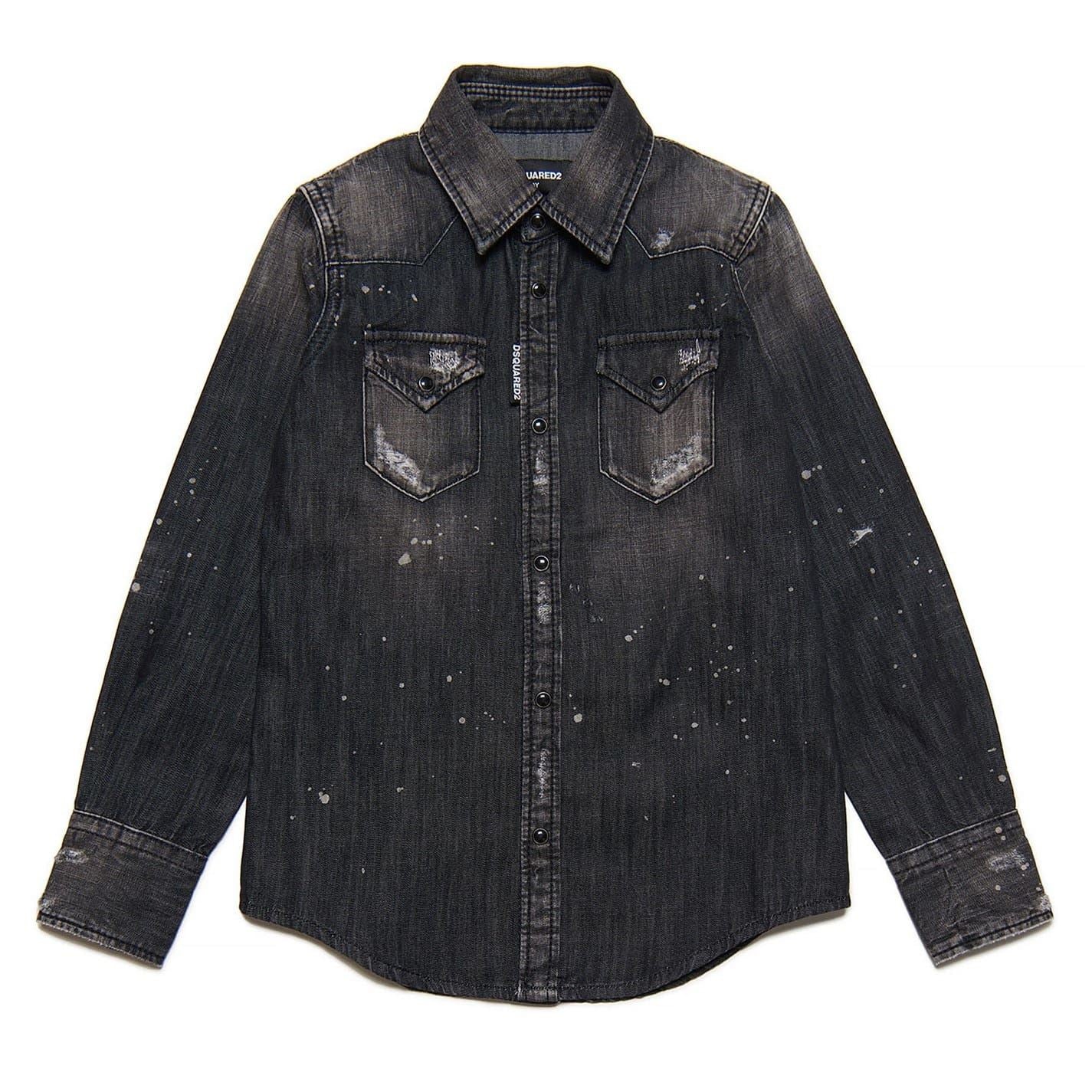 DSquared2 Junior Denim Shirt with Chest Pocket