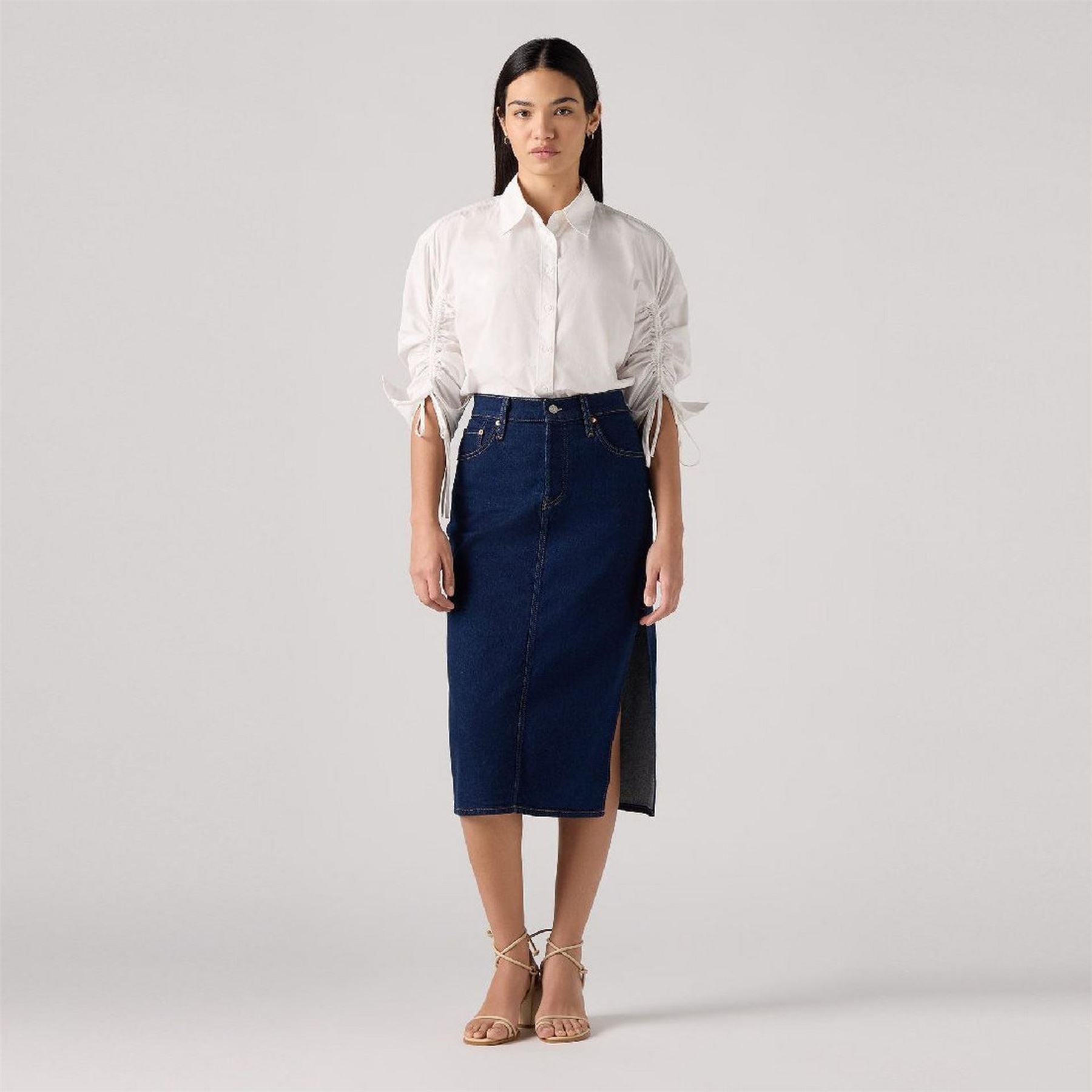 Levis Side Slit Skrt