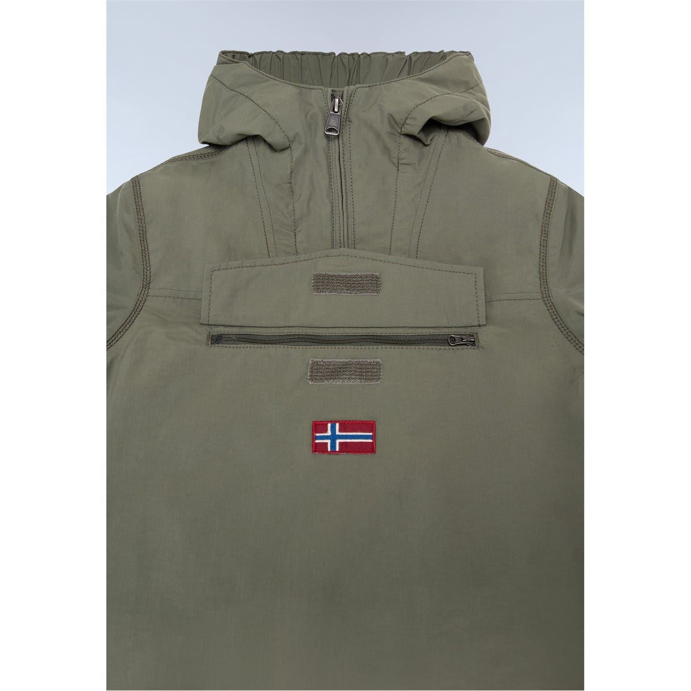 Napapijri Rainforest Solid Patterned Hooded Rain Jacket