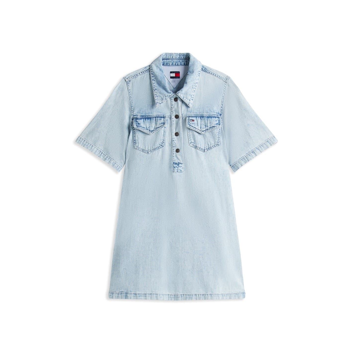 Tommy Jeans Aline Collared Neck Mini Dress
