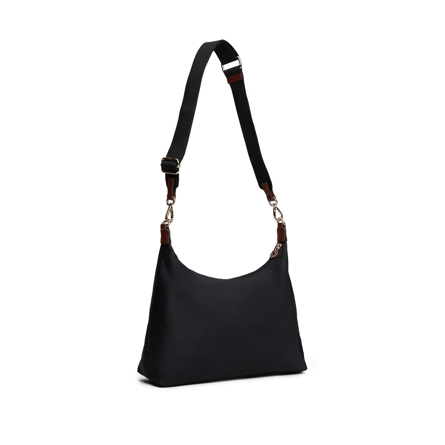Tommy Hilfiger Popette Vertical Stripe Crescent Hobo Bag