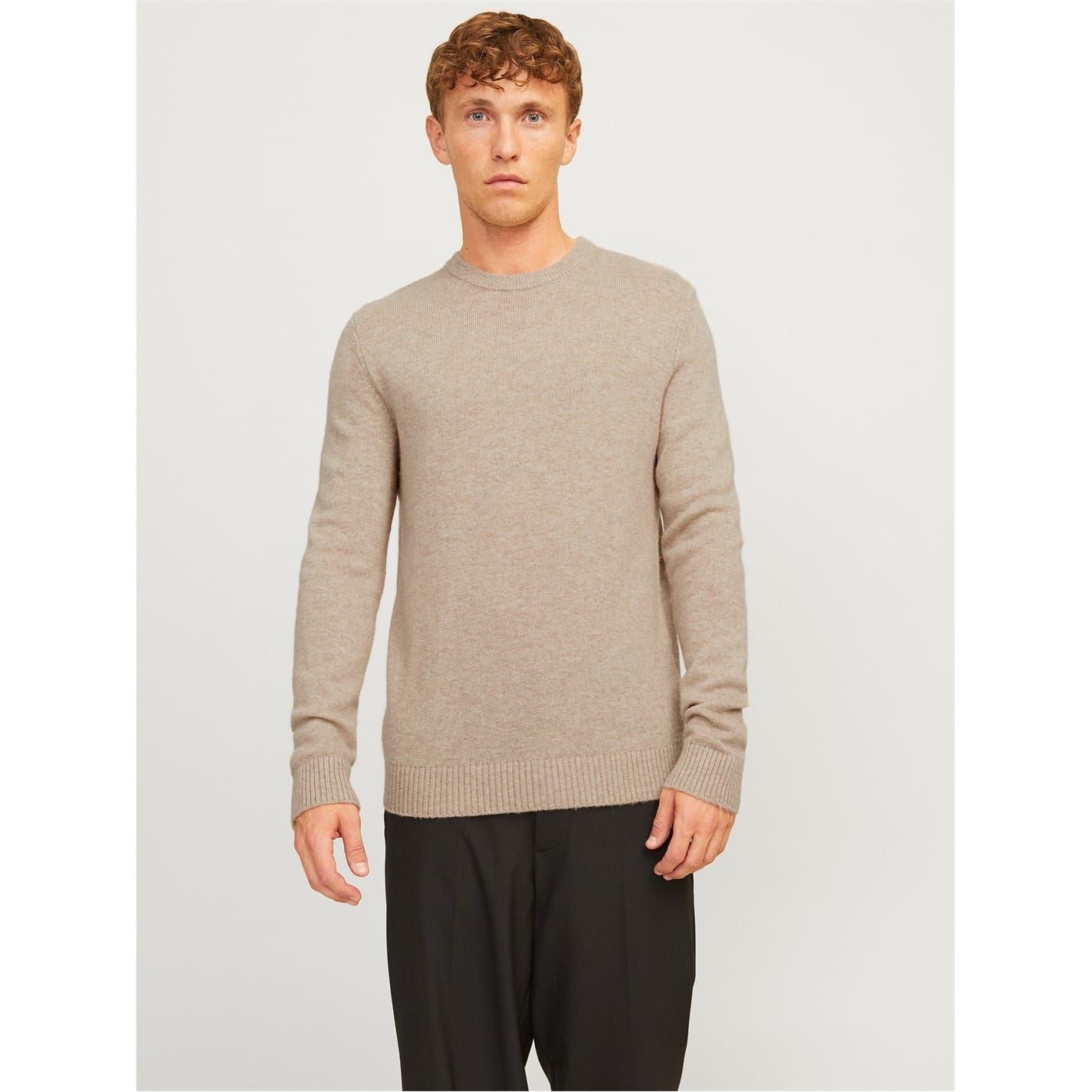 Jack and Jones Regular Fit Crew Neck Long Sleeve Sweater