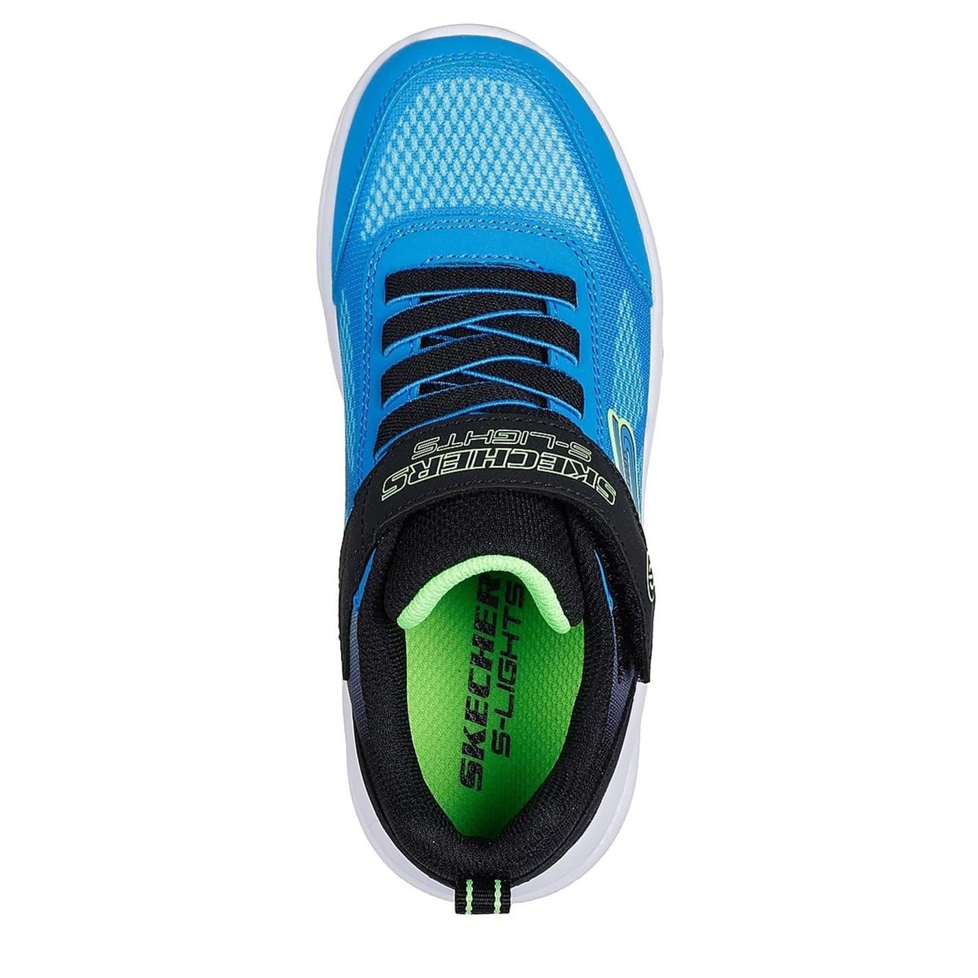 Skechers Boys Lighted Gore Strap Round Toe Trainers