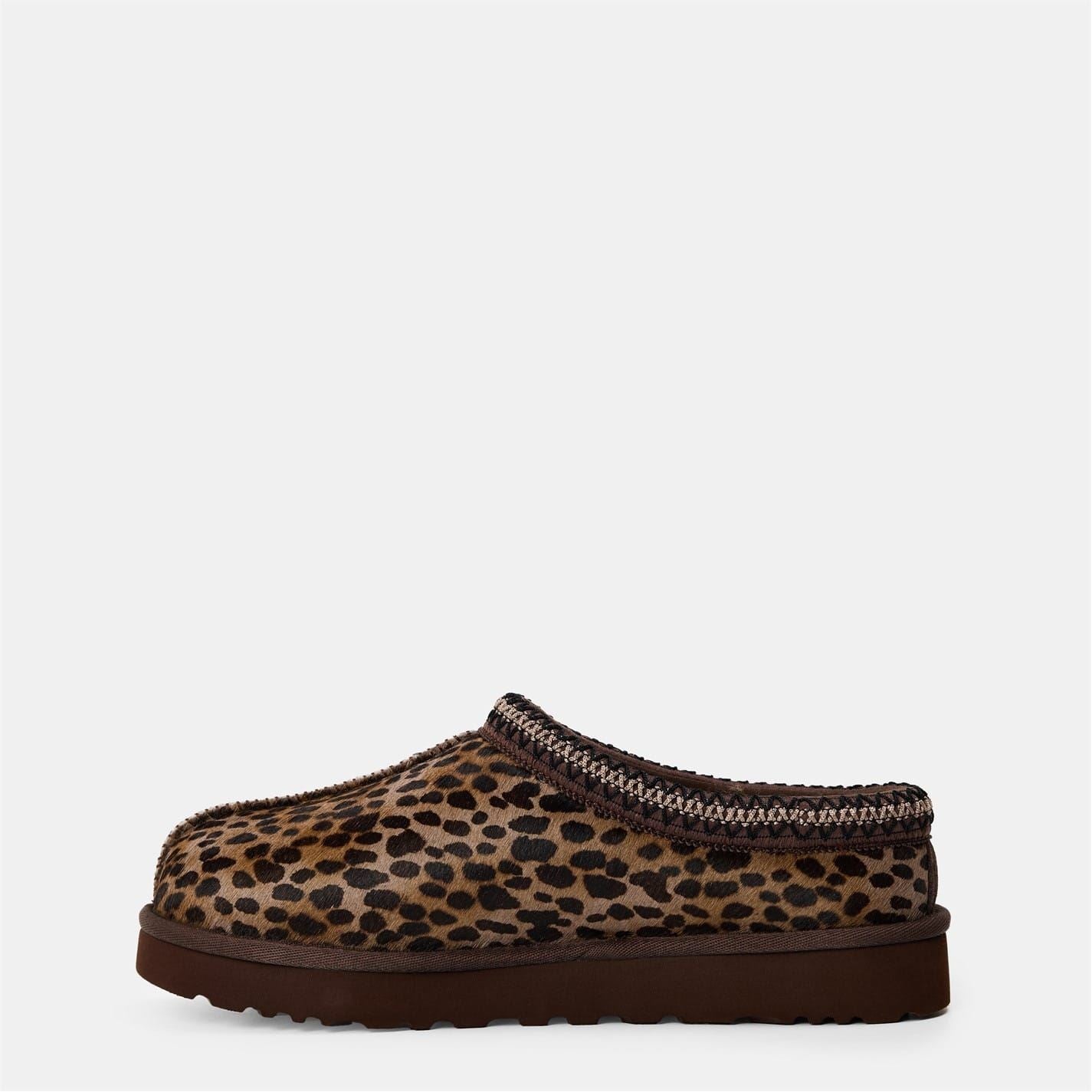 Ugg Tasman Caspian Leopard Patterned Shuv Mules