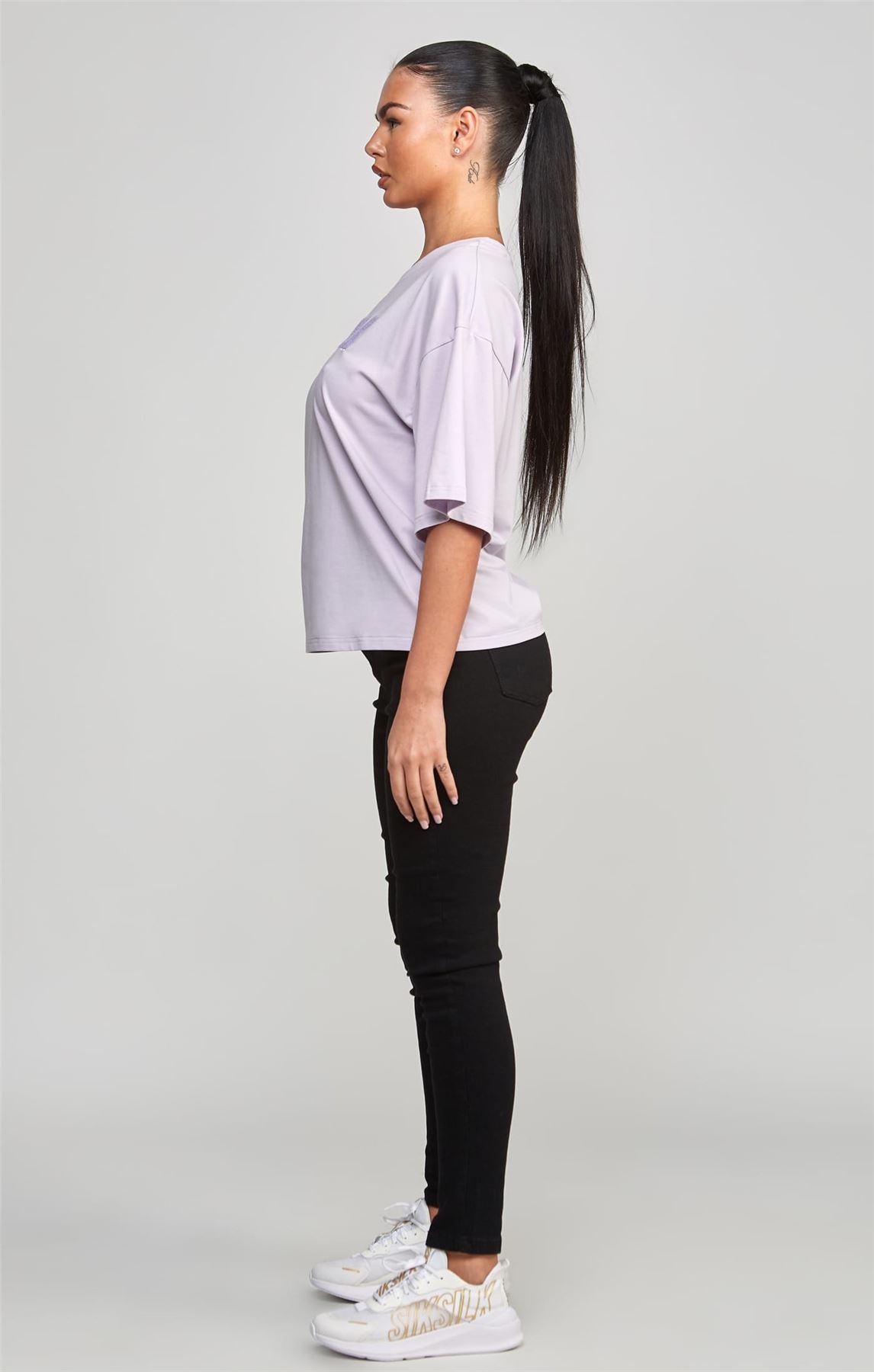 SikSilk Varsity Logo Cropped T-Shirt