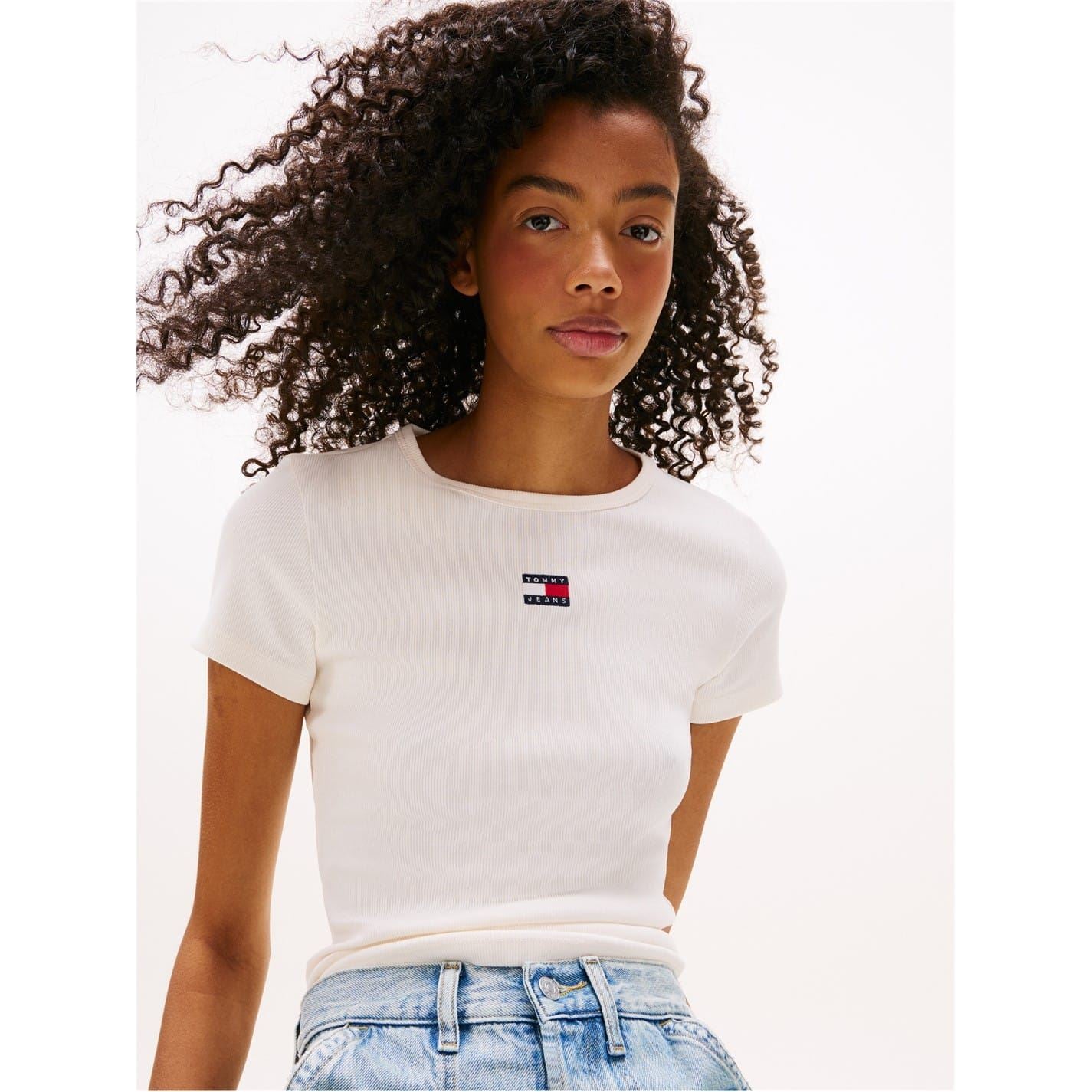 Tommy Jeans Tj Badge Rib Regular Fit T-Shirt