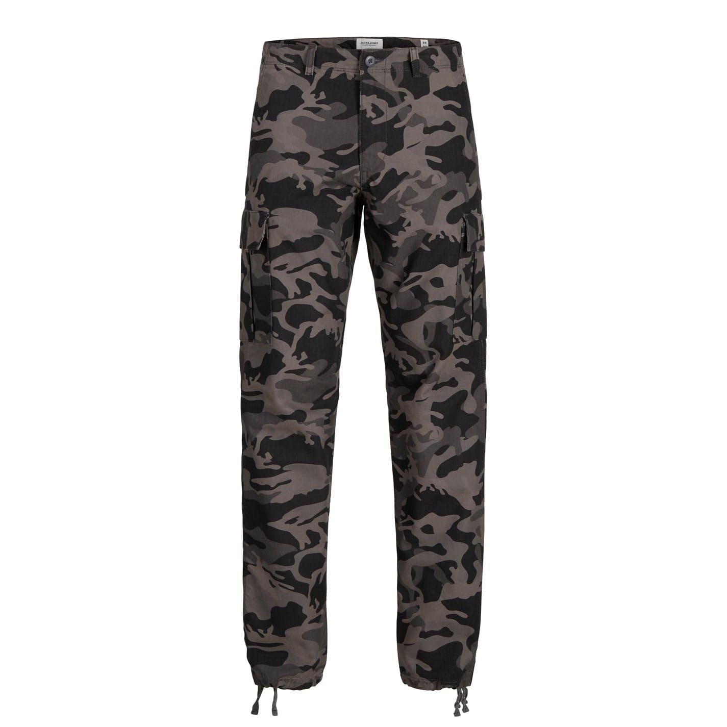 Jack and Jones Barkley Camo Straight Leg Cargo Pants