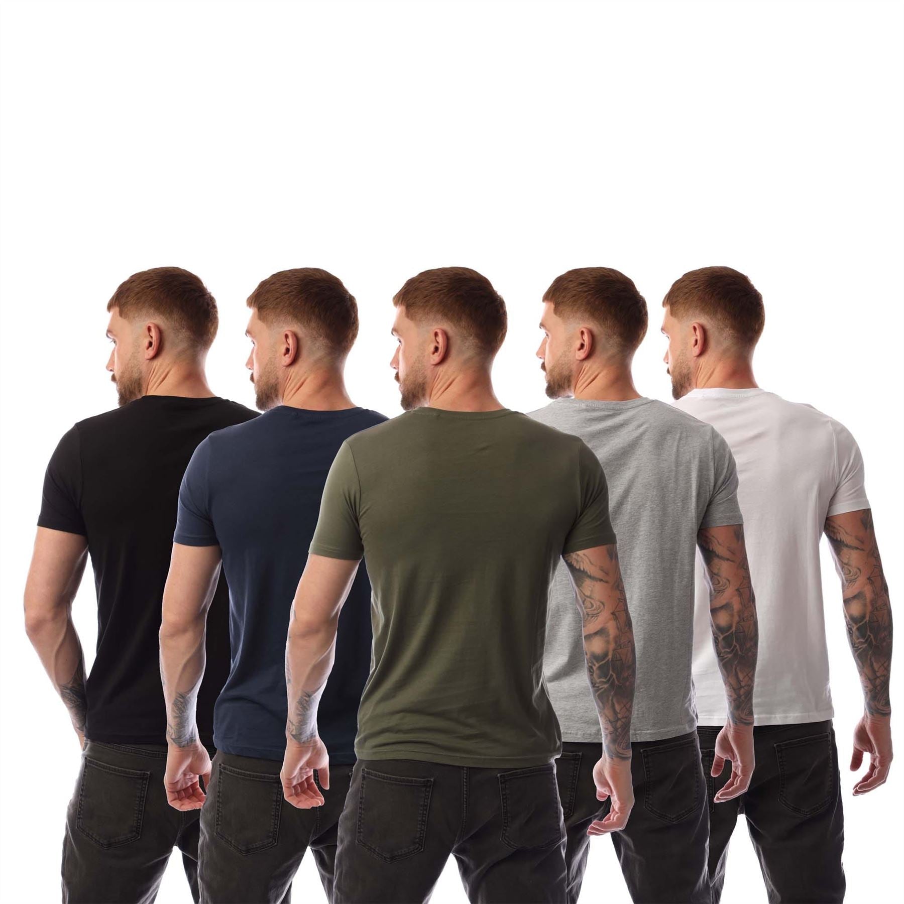 Bench Mens Oliver 5 Pack T-Shirts