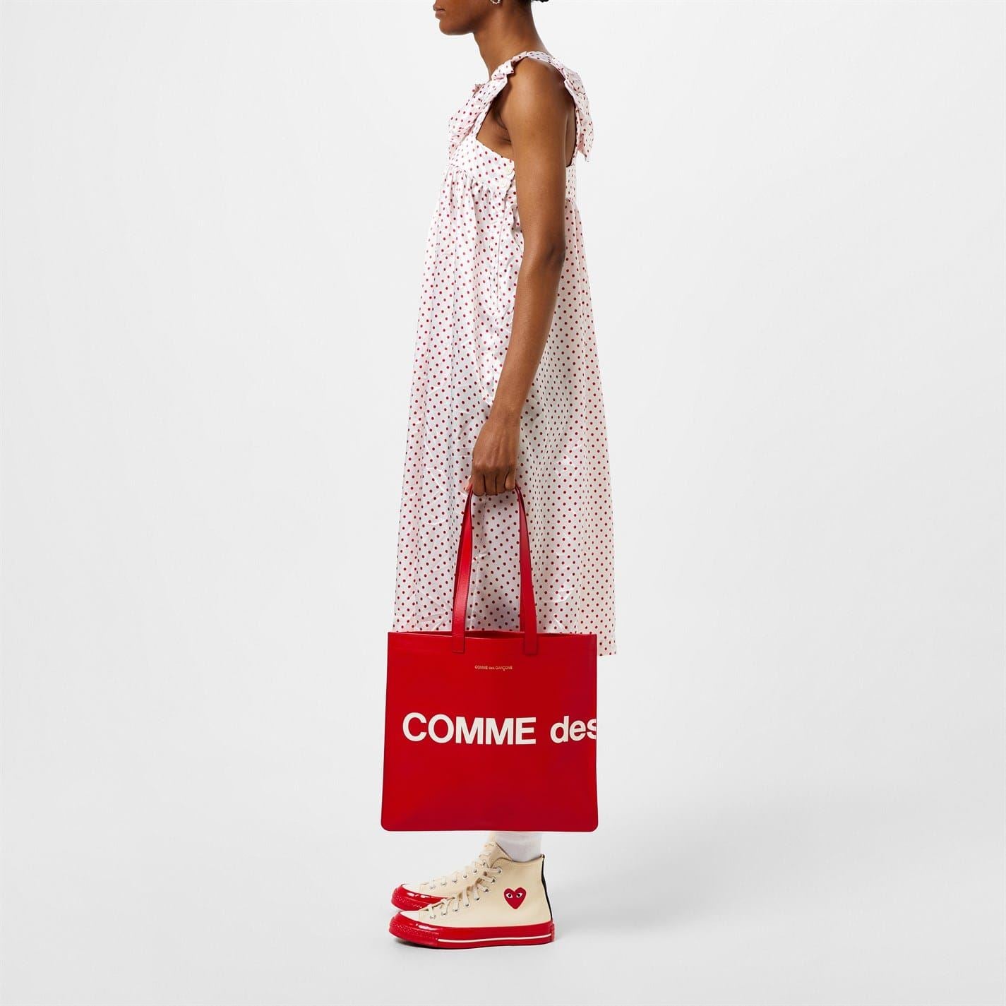 Comme des Garcons Girl Soft Satin Bow And Dots Dress