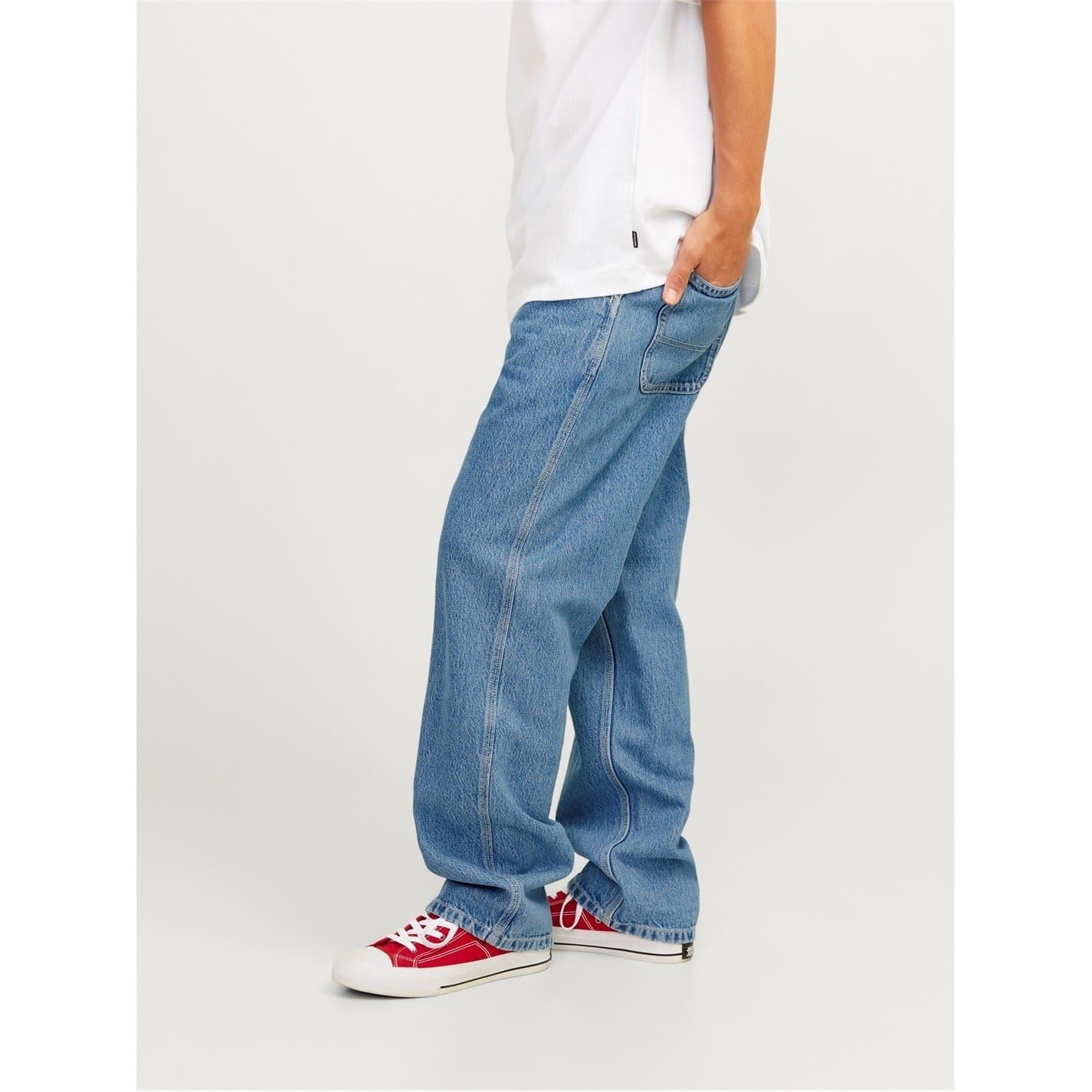Jack and Jones Eddie Worker Wide Leg Relaxed Fit Jeans