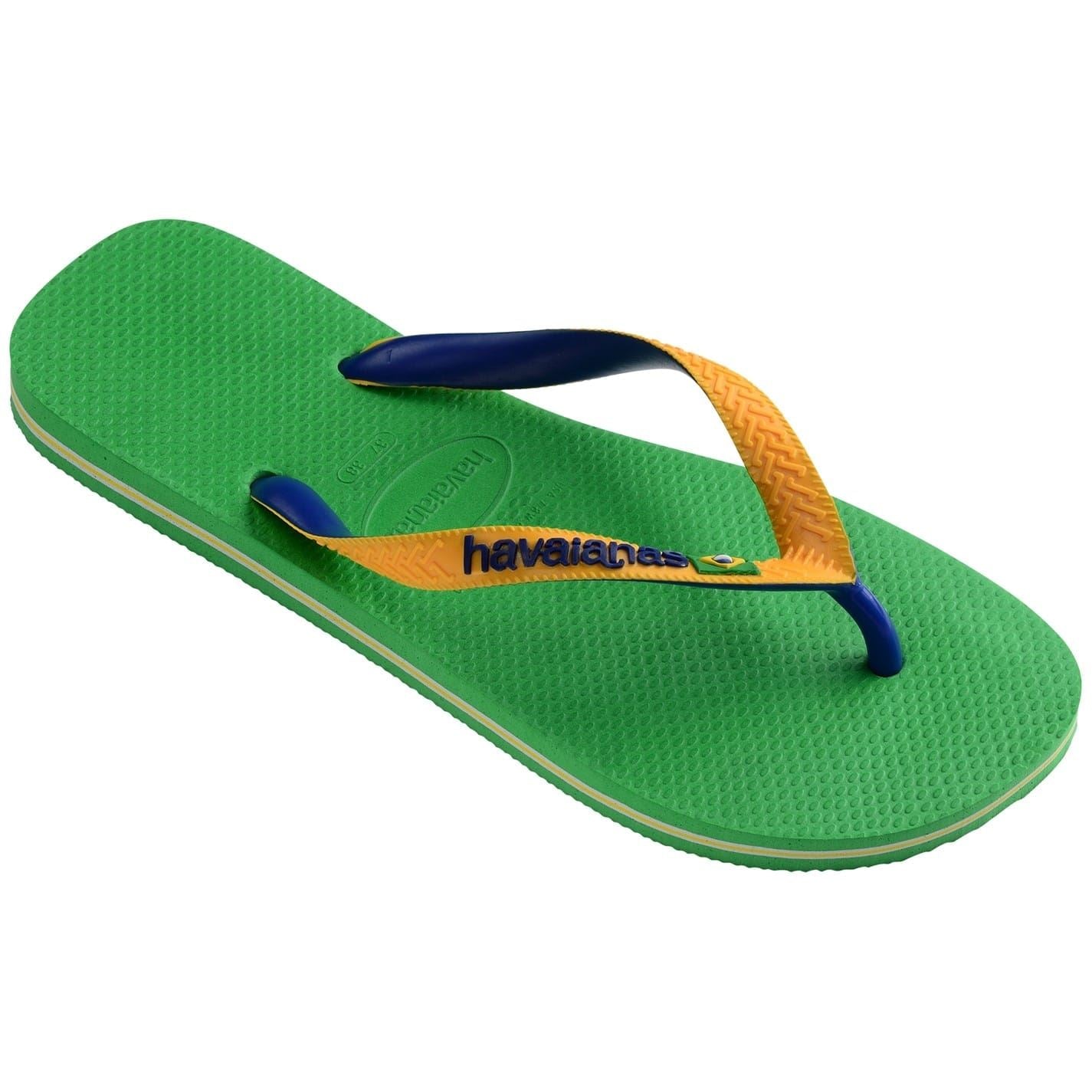 Havaianas Womens Hav. Brasil Mix Leaf Green Marine B Flip Flops